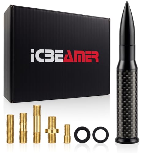 ICBEAMER 50 Cal Carbon Fiber Antenna Matte Black