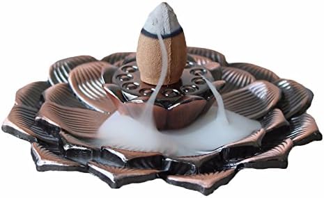 Copper incense holder incense coil Lotus incense holder Incense holder Free backflow incense cone sample