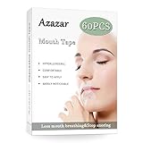 Sleep Strips by Azazar(60 PCS)- Advanced Gentle Mouth Tape for Better Nose Breathing, Improved Nighttime Sleeping, Less Mouth Breathing, and Instant Snoring Relief
