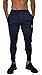 YoungLA Original Soccer Pants for Men and Women | Training Joggers Fitted Sweatpants | Tapered Workout Gym 201 Medium Navy/neon