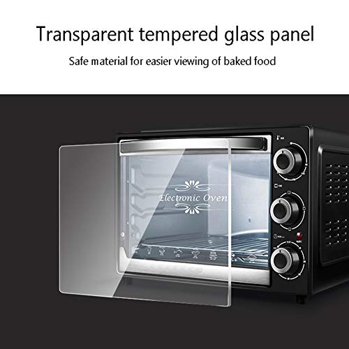 Automatische mini-oven met kookplaat en grill, 32L elektrische oven multifunctionele bakmachine, 1500W drielaagse cake… - Afbeelding 7