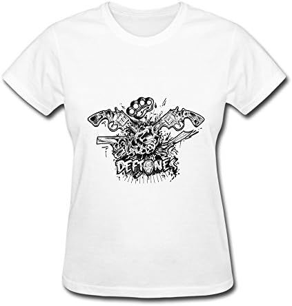White T Shirt For Women Rock Band Deftones Gore Tour 2016 Fan Logo