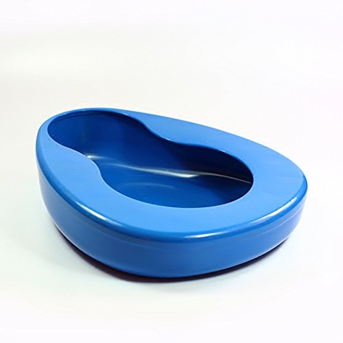 Bedpan for Bedbound Patient Healthcare, Large Stable PP Material with a Brush - Thumbnail 2