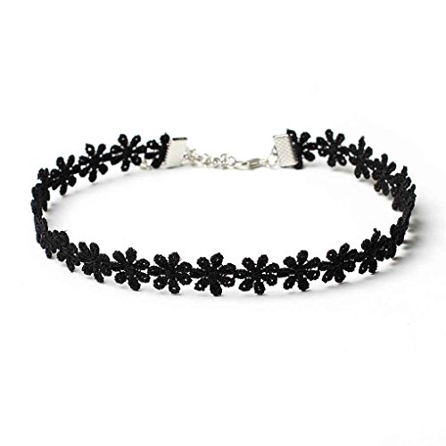 Beaums-Collana-8pcs-sexy-nero-punk-Velvet-Lace-Choker-della-collana-del-collare-di-Chocker
