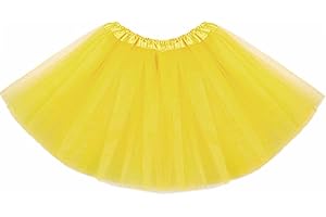 Nicute Layered Tulle Tutu Short Tutu Dance Skirt Festival Skirt Costume for Women and Teen
