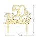 BABEYOND 50th Birthday Tiara and Sash 50th Cake Topper Happy Birthday Banner Satin 50 & Fabulous Sash 50th Birthday Party Supplies Rhinestone 50th Princess Crown (Set-2)