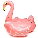 PFLOAT 45 Inches Flamingo Pool Float Inflatable Party Tube - Super Big Outdoor Pool Float WIth Rapid Valves for Kids and Adults [ Free Carrying Bag ]