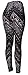 VIV Collection One Size Print Fashion Leggings, Shadowed Daggers