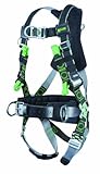 Miller RDTFDSL-QC-BDP/UBK Revolution Harness with DualTech Webbing, Front D-Ring, Suspension Loop, Removable Belt, Side D-Rings and Pad and Quick-Connect Buckle Legs, Black, Universal Size (Large/XL)