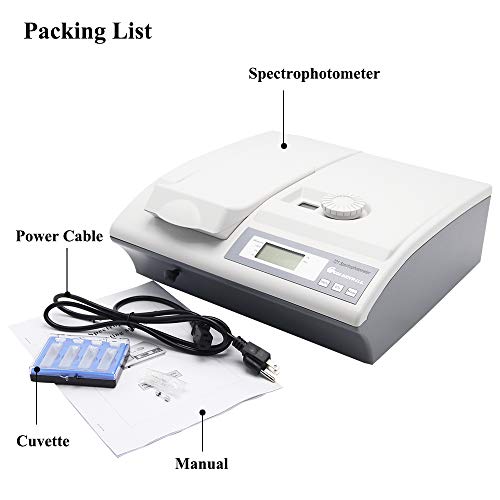 CGOLDENWALL Digital Spectrophotometer Spectrometer Visible Spectrometer