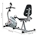 Blackpoolfa Recumbent Exercise Bike with 8 Magnetic Resistance Levels, Pulse Sensor, Large LCD Screen V-Belt Driven Wider Seat Extended Exercise Bike, Indoor Cycle Machinethumb 1