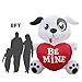 Holidayana Valentine's Day Dog Inflatable - 8ft Outdoor/Indoor Yard Decor, Includes Built-in Bulbs, Tie-Down Points, and Powerful Built in Fan