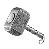 MAYBO SPORTS Wiitin Thor’s Battle Hammer Fidget Hand Spinner Made by Brass, The Mighty Mjolnir Keychain Toy – Antique Pewter