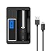 Brilex Smart Battery Charger with LCD Digital Display, Ni-MH/Ni-Cd AA AAA AAAA Lithium ion 18490 18350 17670 17500 RCR123 10440 Rechargeable Batteries