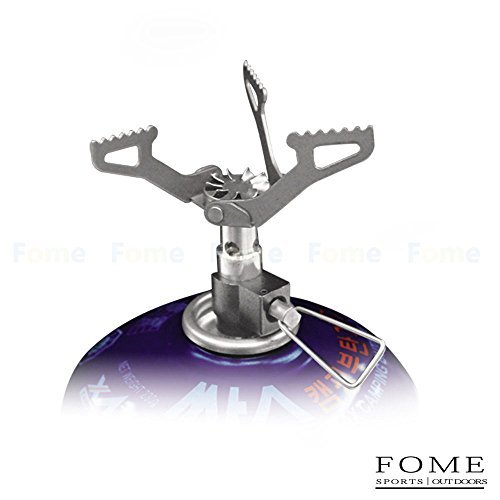 FOME SPORTS|OUTDOORS Ultralight Camping Gas Stove Outdoor Gas Burner Cooking Stove Portable Folding Titanium Stove 25g One Year Warranty
