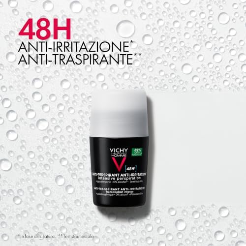 Homme Deodorante Roll-On Antitraspirante, Efficacia 48H, 50 ml