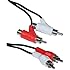 CableWholesale's RCA Audio Piggyback Cable, 2 RCA Male to 2 RCA Male + RCA Female Piggyback, 6 foot