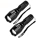 Akaho LED Tactical Flashlight, High Lumen Handheld Flashlight Zoomable, Water Resistant, Ultra Bright Tac light with 5 Light Modes For Outdoors Camping Emergency (2 Pack)