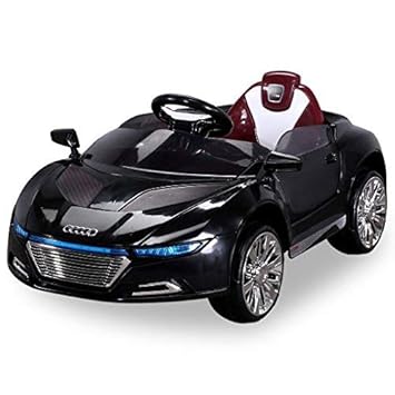 NEU Kinder Elektroauto Sportwagen Spyder A228 2 x 25 Watt Motor Elektro Kinderauto Kinderfahrzeug (schwarz)