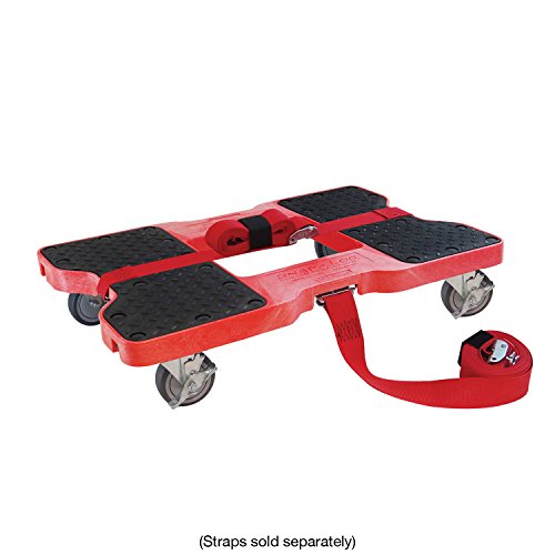 SNAP-LOC Dolly RED (USA!) with 1,500 lb. Capacity, Steel Frame, Strap Option, 4 inch casters - Thumbnail 4