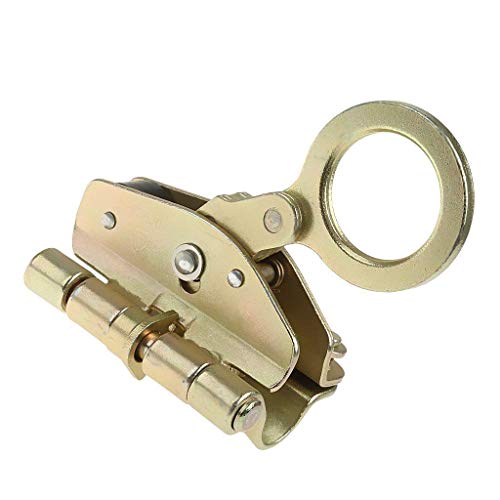 Sanmum 25KN Rope Grab Climbing Ascender Rigger Mountaineering Fall Protection Gear for 1/2" - 5/8" Rope