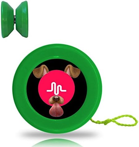 Musically Musical Dog Responsive YoYo King with Ball Bearing Axle and Extra String Green