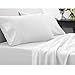 OXA 1800 TC Bed Sheet Sets - Pliable Brushed Microfiber - Moderate, Non-Fading, Not Crimping, Queen, White, 4 Piece