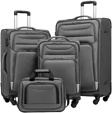 Amazon.com: Merax Softside Luggage Set 3 Piece Suitcase with