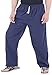 CandyHusky Mens Cotton Loose Joggers Casual Lounge Pajama Gym Workout Yoga Pants (Dark Blue)