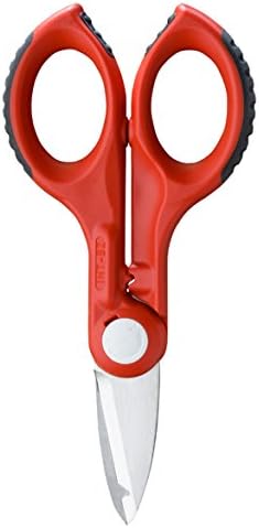 Intercable16040 Special Electrician’s Scissors ‘Connect’ with Safety Box, Small, Red