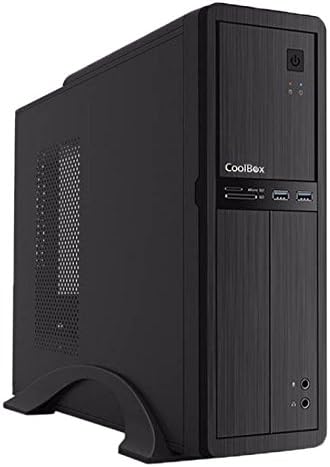 Coolbox coo-pct300u3-bz Black Tower Computer Case – Box of Computer (Tower, PC, Sgcc, Steel, Micro-ATX, Black, 80 mm)