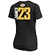 Lebron James Los Angeles Lakers #23 Women's Vertical Player T-Shirt Black