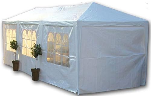 Crocodile Trading Party Tents Two Sizes: Giant 9m x 3m or Large 6m x 3m Party Tent, Marquee. Inc. FREE Carriage Bag, Spare Parts Stocked for this Tent. (Giant - 9m x 3m)