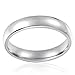 Besteel Stainless Steel Womens Mens Plain Wedding Band Ring Polished 4mm Size 9
