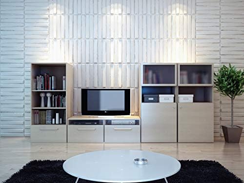 3D Decorative Wall Panels/Paintable Plant Fiber Design/Textured Eco Friendly Modern Wall Decor for TV Walls/Bedroom/Living Room Sofa
