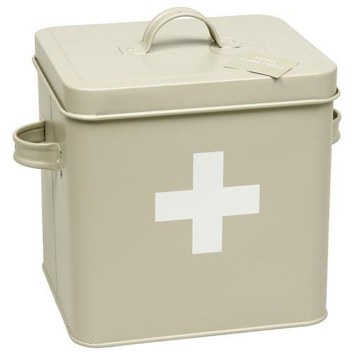 Vintage Retro Style First Aid Tin Box with Lid