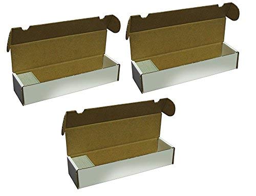 BCW 800-Count Storage Box for Standard 20pt Trading Cards | 200 lb. Test Strength | (3-Count)