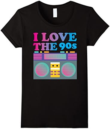 Womens I Love the 90s T-Shirt - Nineties Retro Gift XL Black