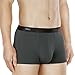 DAVID ARCHY Men's Underwear Bamboo Rayon Breathable Trunks Basic Solid Super Soft Underwear in 4 Pack No Fly (XL, Dark Gray - 2.5