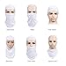 Lucco Balaclava Face Mask, Bike Motorcycle Helmet Neck Winter Hat Windproof Face Mask Full Face Ski Mask Driving Sport Mask-White …