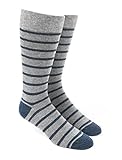 The Tie Bar Trad Stripe Men's Cotton Blend Dress Socks