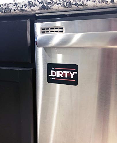 Star Wars Dishwasher Magnet Clean Dirty Star Wars Inspired Sign, Double Sided Light or Reversible Dark Side, Strong Kitchen Flip Magnet Dish Washer Indicator, Bonus Magnetic Metal Plate