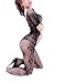 Tuesdays2 Womens Sexy Lingerie Babydoll Hot Fishnet Chemise Mesh Mini Dress (Black 2)