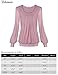 Blouse, Bebonnie Womens Ladies Basic Jersey Fashion Peasant Banded Blouse T Shirts Tunic Top XL Beige