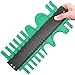 10 Inch Multi-functional Contour Gauge Plastic Profile Gauge Multifunctional Shape Duplicator Edge Shaping Measure Ruler for Professional Precise Measurement (Regular Wide, Green)