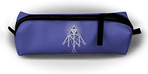 Illuminati Occult Geometric Satanic Washable Canvas Pen Holder Bags Stationery Pouch Pencil Pen Case
