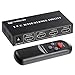 ROOFULL 8K HDMI Switch with Remote Support HDR10, Dolby Vision/Atmos (Silver)