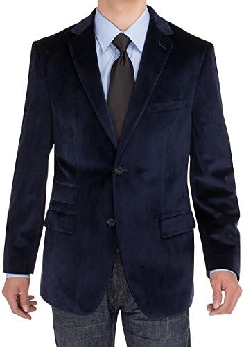 SE SALVATORE EXTE Men's 2 Button Velvet Blazer