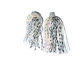 84 Strand Quick Change Jig Skirt or Spinnerbait Skirt 6 Pack, Sexy up your lure, dress it in this Skirt! Proven Colors That Work. (White Shad)