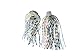 84 Strand Quick Change Jig Skirt or Spinnerbait Skirt 6 Pack, Sexy up your lure, dress it in this Skirt! Proven Colors That Work. (White Shad)